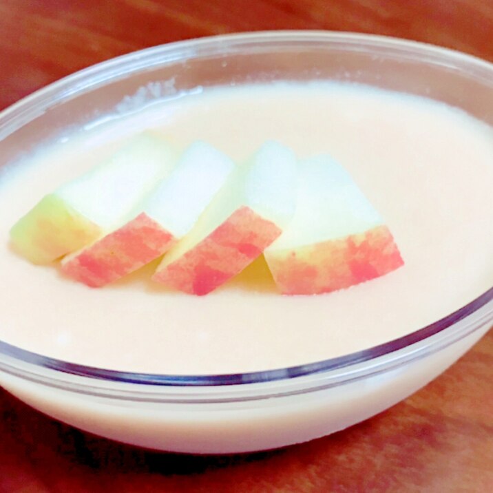 子供のおやつ 砂糖不使用りんごヨーグルトプリン レシピ 作り方 By 水玉模様 楽天レシピ